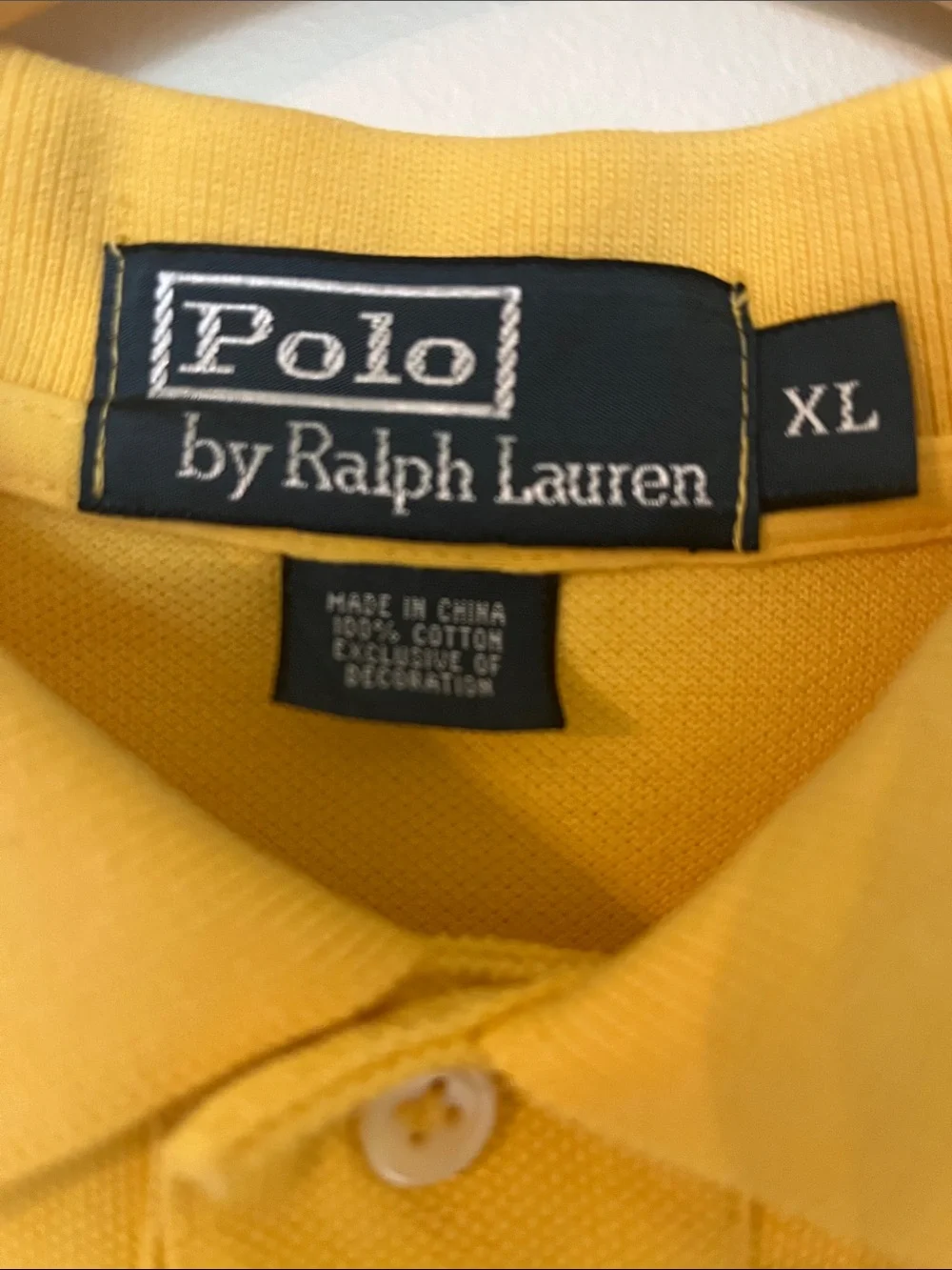 Free w/ Bundle Polo by Ralph Lauren Bright Yellow Short-Sleeve Polo with Green P